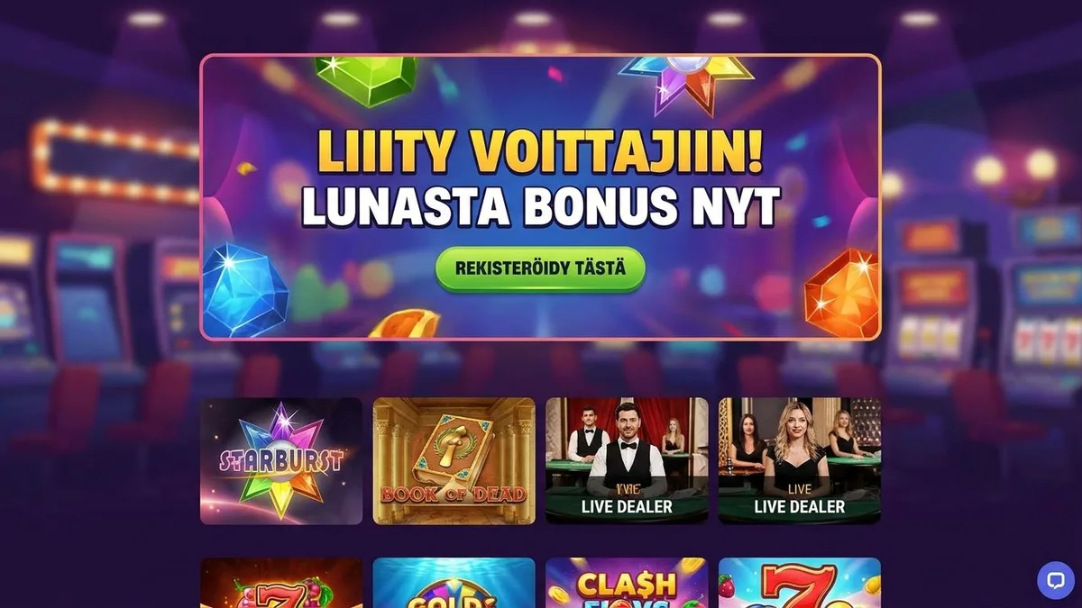 Rekisteröidy bonuksella